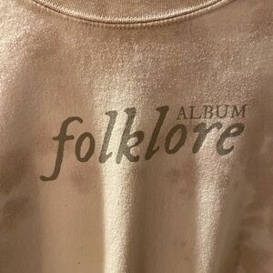 Folklore Album Beige Sweatshirt